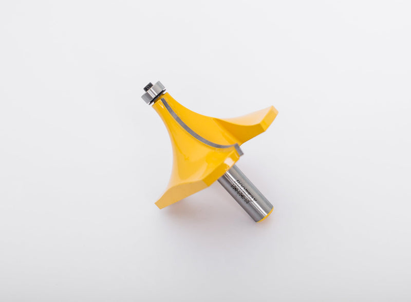 Roundover Router Bit, 1-1/2'' Radius 1/2'' Shank, Round Over Edge Forming, Bead Rounding Edging Bit 1-1/2'' Radius-1/2'' Shank