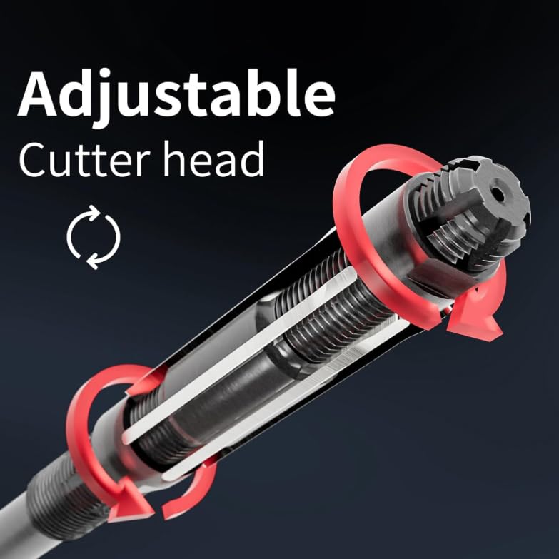 Adjustable Hand Reamer Hardened HSS Twist Grip Adjustable reaming Straight Shank Adjustable Floating Reamer DRINYOUNG (3pcs：12.75-17) 3pcs：12.75-17