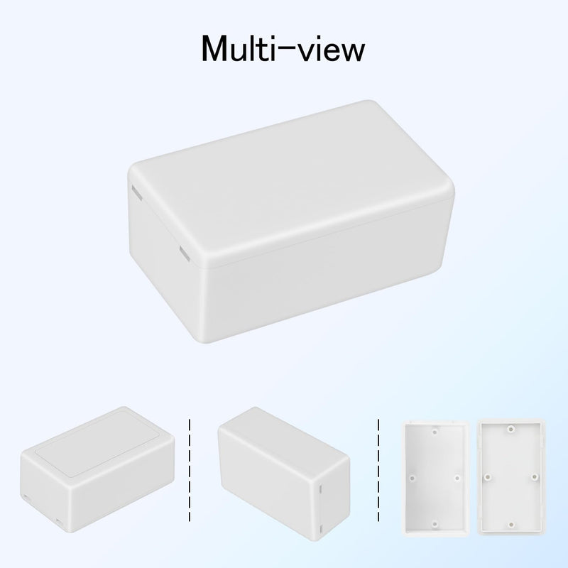 Project Box 8 Pieces Electrical Box Small Junction Box ABS Plastic Enclosure Power Electronic Case White 2.4" x 1.4" x 1"(61 x 36 x 25mm) 2.4" x 1.4" x 1.0"