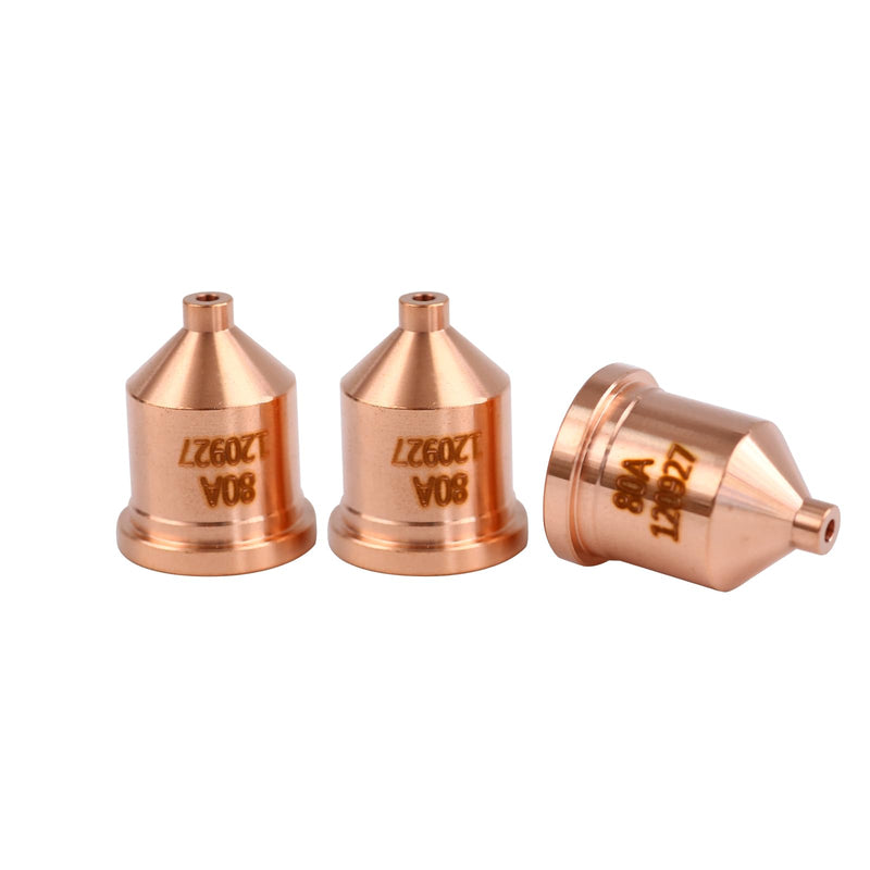 10pcs 120927 Nozzle 80A Fit for Hypertherm PMX 1000/1250/1650/T80/T100 Plasma Cutting Torch Consumables