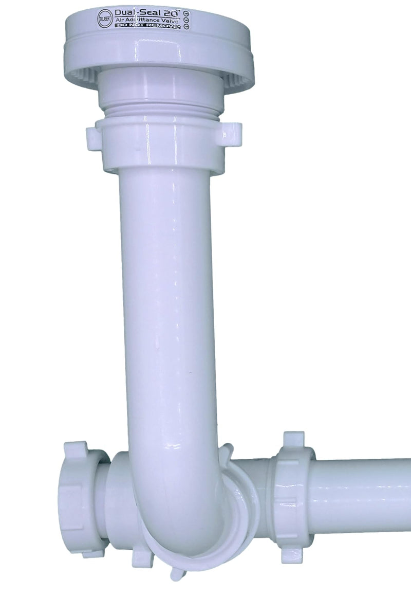Tuuber air admittance valve 1-1/2-in with sink drain p-trap kit