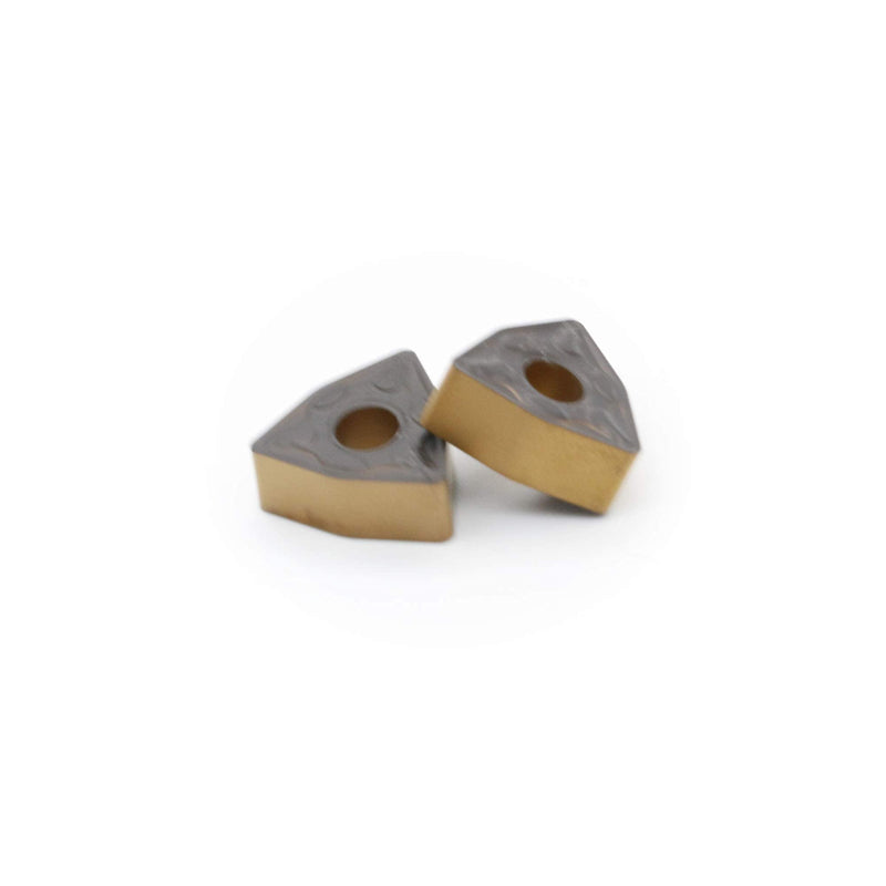 CNC Carbide Turning Inserts for Metal Cutting WNMG332/WNMG060408-PM, The Chip Breaker"PM" fit for Semi-Finishing Steel Cutting, 10 PCS.