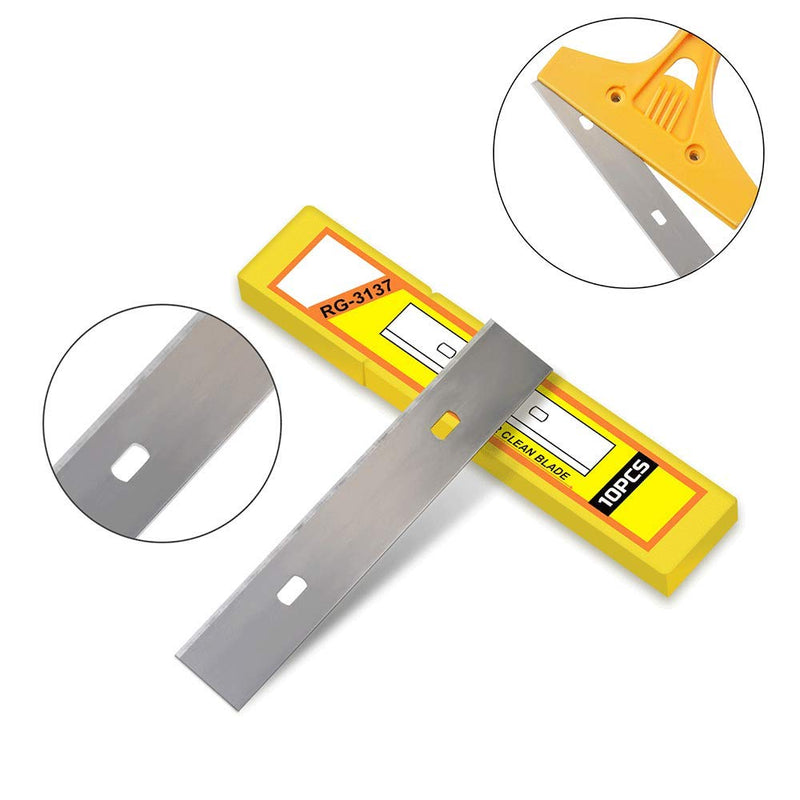 4" Scraper Blades 60 pcs Replacement Stainless Steel Razor Blade for Scraper to Remove Wallpaper Adhesive Vinyls 60 pcs blades
