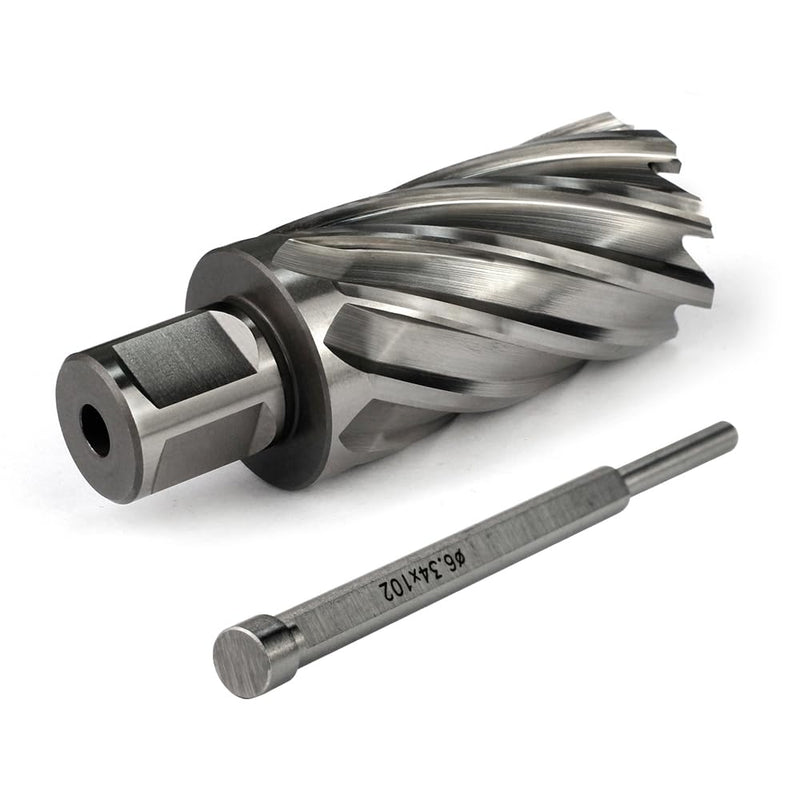 OSCARBIDE 1-1/4" x 2" HSS Annular Cutter 3/4" Weldon Shank Mag Drill Bit | 2 Flat | 1-1/4"Cutting Diameter | 2"Cutting Depth | Burr-Free Holes | Rapid Chip Removal | 10x Faster Than Twist Drills