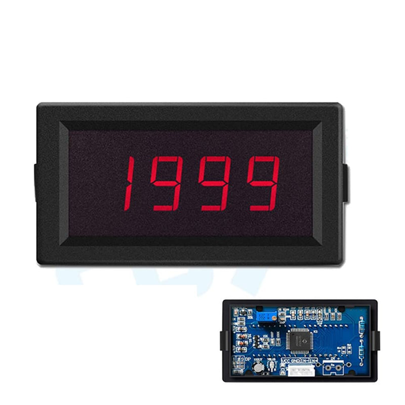 Taidacent Ohm Meter Resistance Tester Ohmmeter Digital DC Resistance Measuring Instrument Fixture Resistance Measure Panel Meter (200K Ohm, DC5V with Cover)