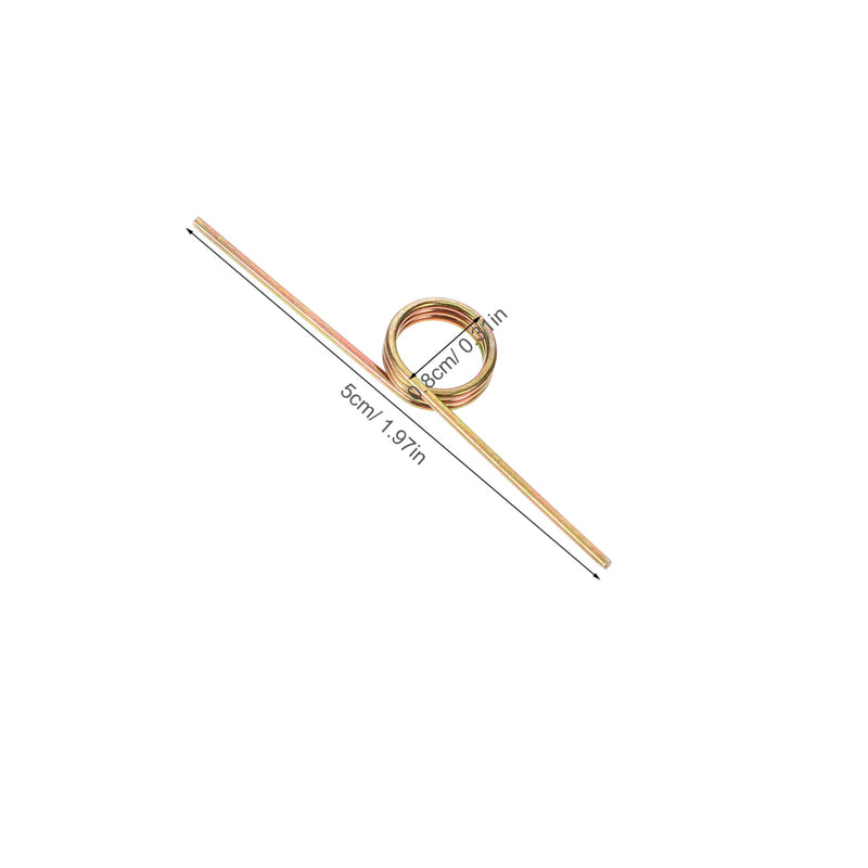 10Pcs Torsional Springs for Trash Can Lid Replacement Torsional Spring Parts Springs for Repairing Garbage Can Lids Torsional Spring Assortment 5.00X0.80X0.30CM Multi