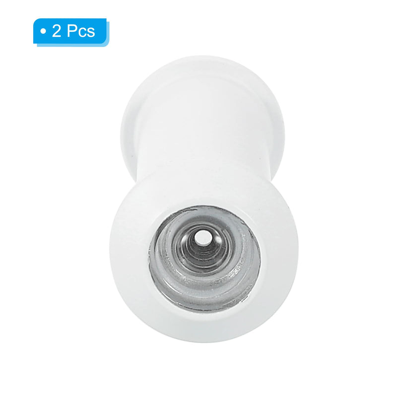 PATIKIL 1/2" Door Viewer Peephole, 2 Pcs Copper Privacy Door Viewer for Security, 220-degree Fits 1-3/8inch to 2-3/8inch Door Peep Hole with Privacy Cover for Home Office Hotel, White