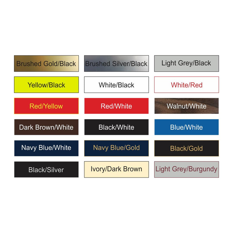 All Quality Standard Exit Wall or Door Sign | Durable Plastic and Easy Installation | Double-Sided Foam Adhesive Tape - Black - Small (1 Pack) 2 x 6" - Small (1 Pack)