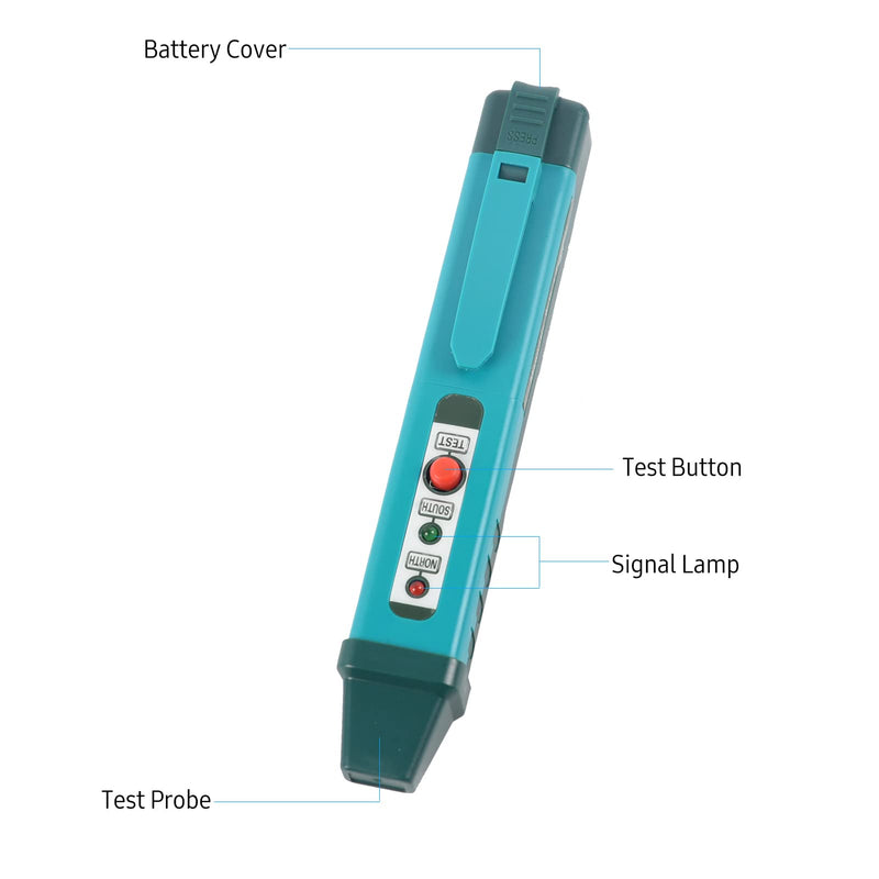 Dioche Polarity Tester, Magnetic Pole Pen Polarity Tester Identify Tool North & South Magnetic Pole Identifier Magnet Detector