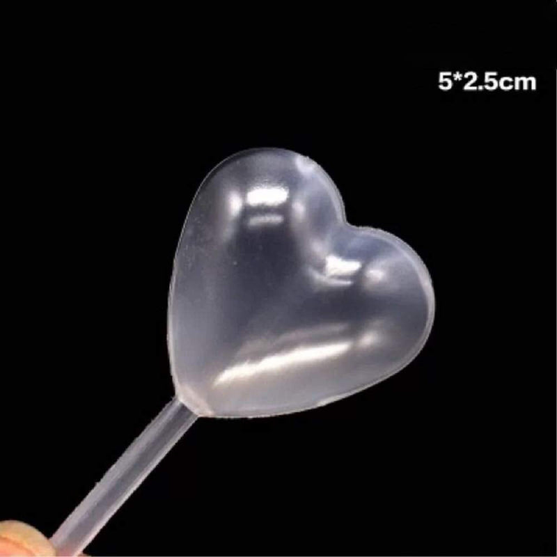 Generic Brands Heart Pipettes, 100Packs Infused Strawberries Tubes Shot Tubes for Lquor Cupcake Pipettes for Cupcakes 4ml Mini Shots of Alcohol Small Pipettes Tube Shots Cupcake Injector