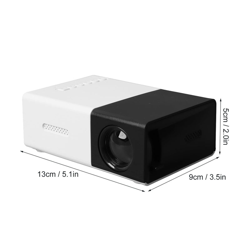 Mini Projector proyector 1080P HD Mini Kid Projector Black White proyector for Videos Projectors