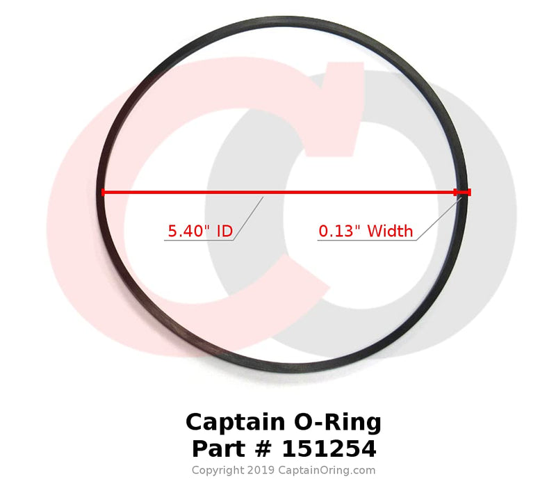 Captain O-Ring - Replacement 151254/68898-31 / OK8 / WBC-OR Square O-Ring for Pentek, 3M, Omnifilter, American Plumber (3 Pack)
