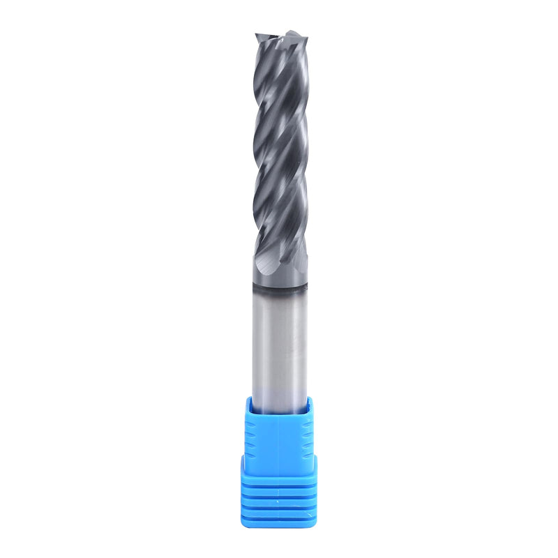 ISB 1/2’’ Carbide Square End Mill, 4 Flute Micro Grain Carbide Mill Bits for Alloy Steels/Hardened Steels, Perfect Ideal for DIYers and Professionals, 1 Piece 1/2 in