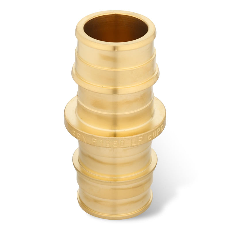 3/4 Inch PEX-A Expansion Coupling Fittings, Brass Straight Connector, PEX-A Pipe Fitting, Lead-Free Brass Plumbing Fittings for Hot and Cold Water, Potable Water (10-Pack) 3/4" PEX-A Coupling-10