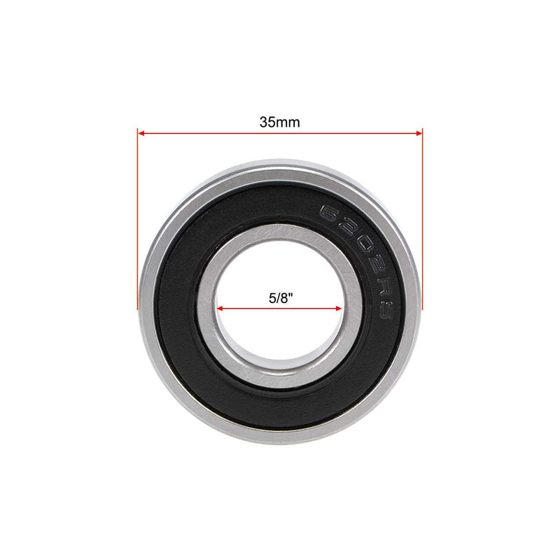 uxcell 6202-5/8-2RS Deep Groove Ball Bearing 5/8"x35mmx11mm Sealed Z2 Lever Bearings 2pcs 6202-12-2RS (Z2 Lever) (1Qty) - NewNest Australia