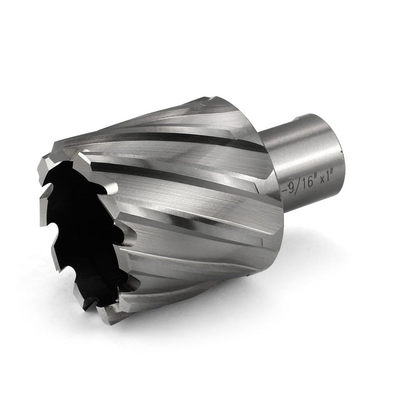 Annular Cutter JESTUOUS 1-9/16 Inch Cutting Diameter 3/4 Weldon Shank 1 Cutting Depth with Pilot Pin Slugger Bits HSS Kit for Magnetic Drill Press,1 Piece