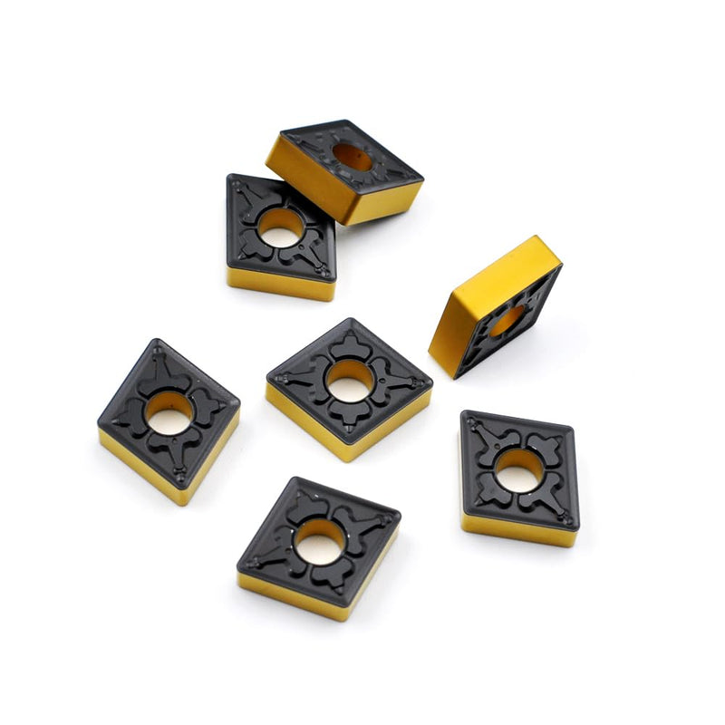 Carbide Turning Inserts CNMG 432 TM / CNMG120408 for Semi-Finishing Cutting Steel, Cnmg Insert for Metal Lathe Turning Tools, 10 PCS CNMG432-TM