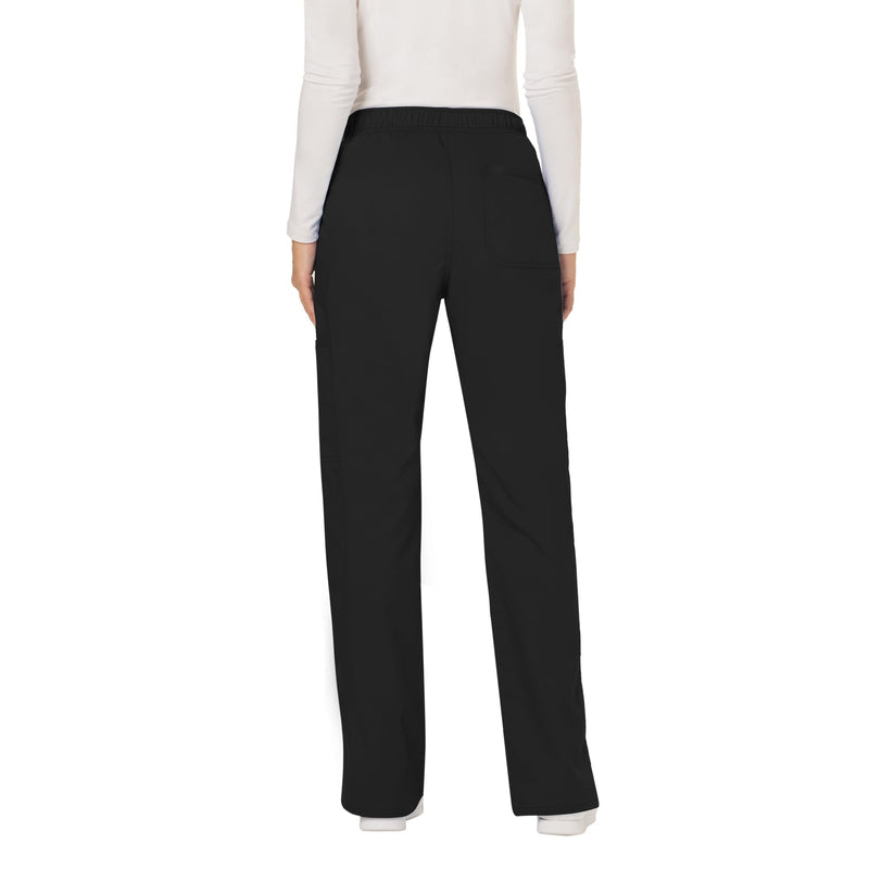 Scrubs for Women Workwear Revolution, Drawstring Scrub Pants, Soft Stretch WW120 Small Black