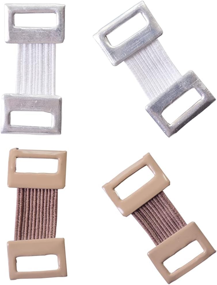 10 Pcs White/Coffee Bandage Wrap Stretch Metal Clips Fixation Clamps Hooks Kit for Sport Replacement Elastic Bandage Wrap Clips Bandaging Supplies