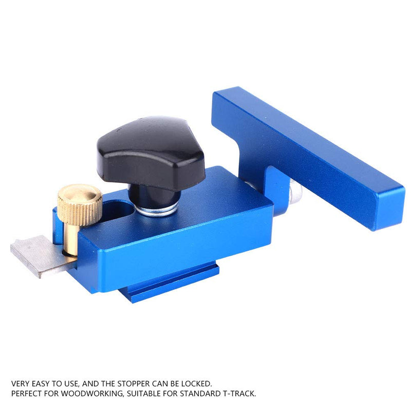 T Track Stop Fence Flip Stop Tool Woodworking Positioning Limiter Wood Clamp Aluminum Alloy T Track Stop for Woodworking (30#+45#) 30#+45#