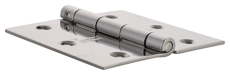 SSISKCON Stainless Steel Square Corner Hinge, C-Hole, Mirror, 3"x3", 1-Pack