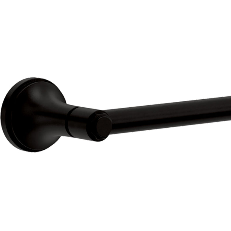 Franklin Brass Woodruff (1-Pack) 18'' Towel Rack w/ 6" Extender for Bathroom Matte Black Towel Bar for Bathroom Wall Mounted Towel Holder Rod WDRF26-MB