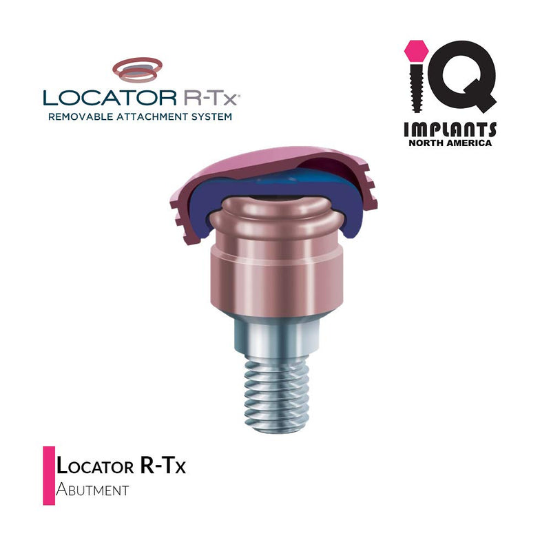 Zest Locator R-Tx® Retention Insert Cap, Medium Retention, Pink (4 Pack)