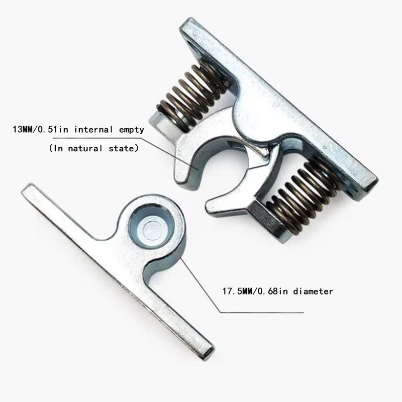 Spring Loaded Door Easy Lock Stop Catch Release Clamp Double Roller Catch, 1Pcs glrovazas Silver Zinc Alloy Double Roller Buckle, with Screws (mp-3) mp-3
