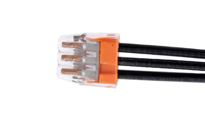 IDEAL Electrical 30-1033P Orange in-Sure Push-in 3-Port Connectors (100-Pack)
