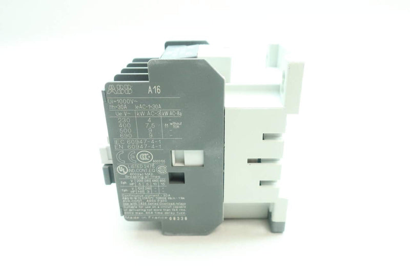 ABB A16-30-10-84 AC CONTACTOR 110-120V-AC 30A AMP 15HP