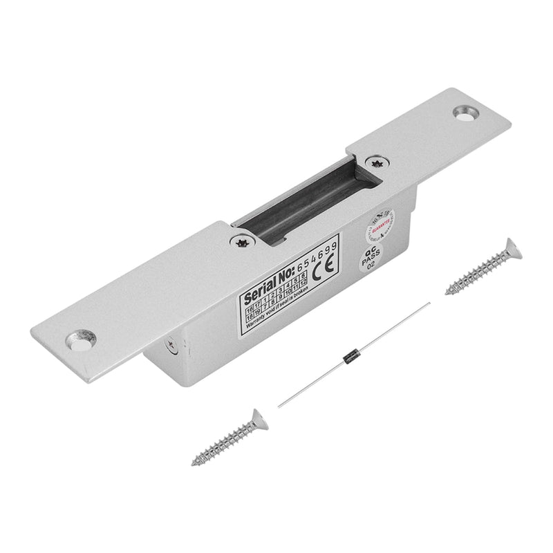 Meiyya Electric Strike, Practical Door Lock, Durable Safe Metal Doors for Wooden Doors(NO Cathode Lock)