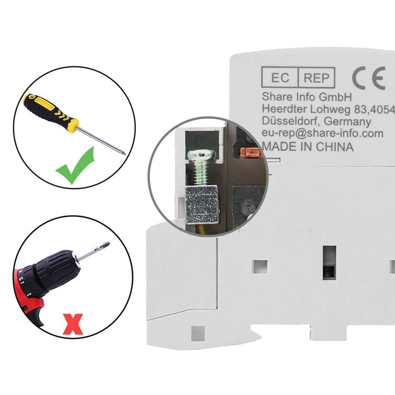 HCH8s-25Z DC Contactor 12V Coil 25A 2NO 2 Pole Universal Circuit Control Automatic Modular Contactor Household Circuit Control Din Rail Mount 2Pole 12v dc Coil contactor