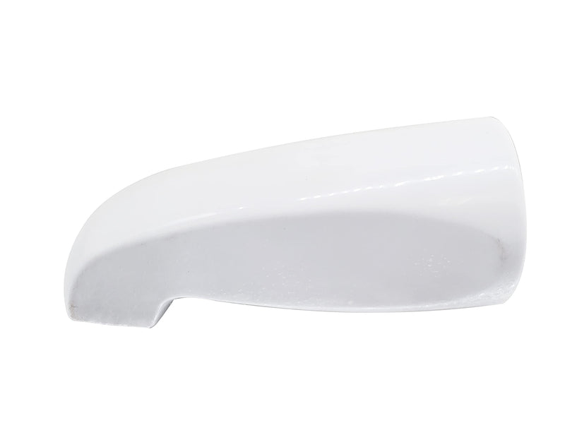 Westbrass D310-50 5-1/2" Reach Brass Wall Mount Tub Spout, Powder Coat White