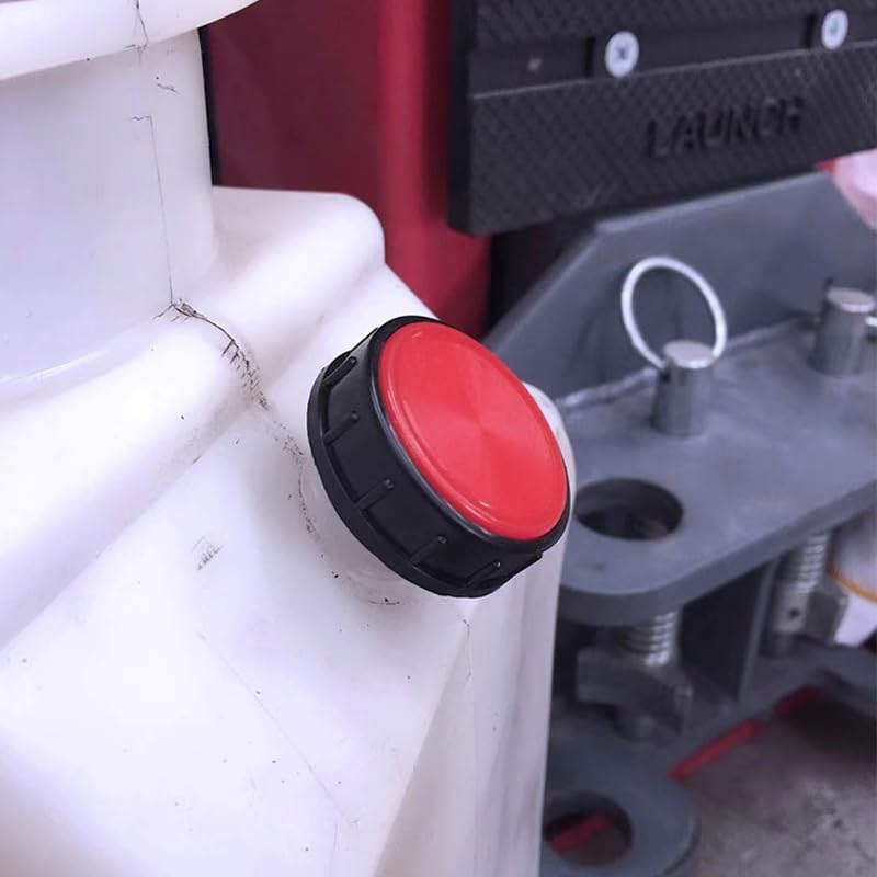 Hydraulic Fluid Reservoir Air Breather with Dipstick | Dump Cap Breather Replacement for Automotive Hydraulic Systems | Red Dehumidifier Cap for Hydraulic Equipment(∅1.58 x ∅1 inches) ∅1.58 x ∅1 inches