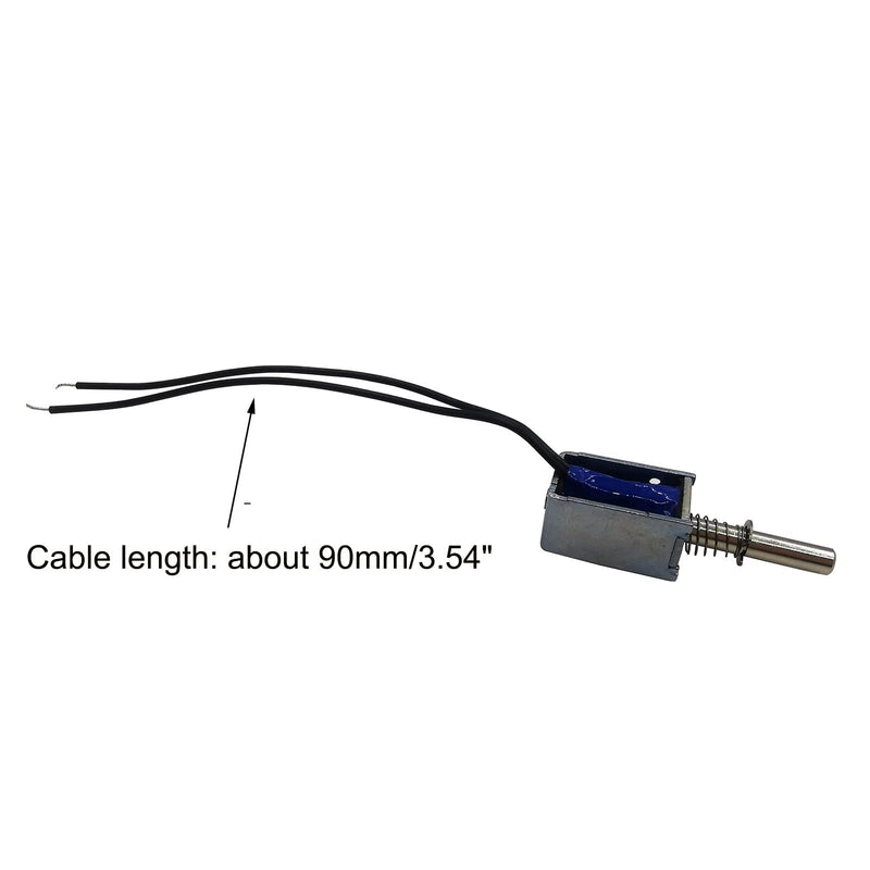 2PCS Mini Push Pull Linear Solenoid Electromagnet 5mm Stroke DC 5V~12V 25Ω Open Frame Mini Frames Actuator Electric DC Magnet Solenoid DS-0420S