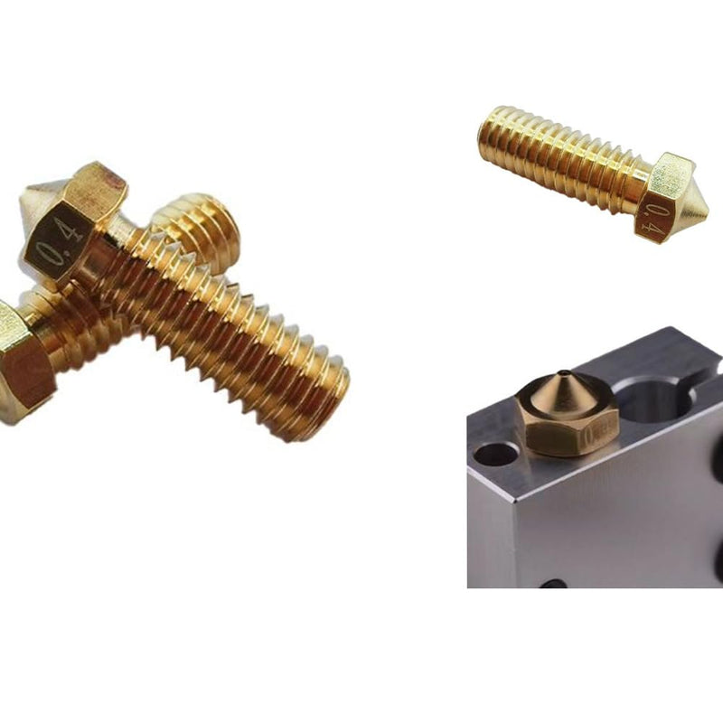 12Pcs Volcano Nozzles 0.4mm, Vyper Nozzles M6 Thread Hotend Extruder Volcano Nozzle Compatible for Artillery Genius, Sidewinder X1, X2, Anycubic Vyper, Anycubic Kobra Plus, Kobra Max 1.75mm Filament, 12Pcs Volcano Nozzle 0.4mm