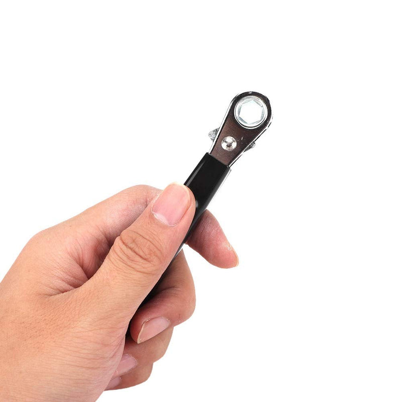 Side Terminal Wrench, 5/16" 6 Side Terminal Battery Ratchet Point End Insulated Handle Wrench Auto Repair Wrench Tool
