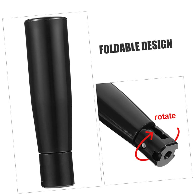 HEALLILY Machine Tool Folding Handle Crank Handle Grip Rotating Handle Revolving Handle Replacement Revolving Grip Crank Grip Machine Nylon Handle Hand Wheel Handle Handwheel Handle Grip 8.00X2.70X2.00CM Black