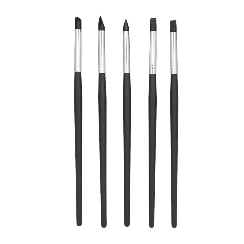 5pcs Black Dental Resin Brush Pens Dental Shaping Silicone Tooth Tool