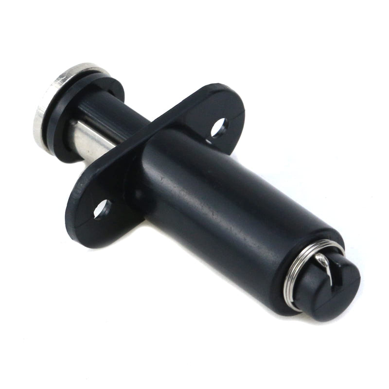 Recessed Magnetic Touch Latch，4 Pack Push Open Cabinet Door Latches Pull Push Pressure Spring Touch Release Latches Black