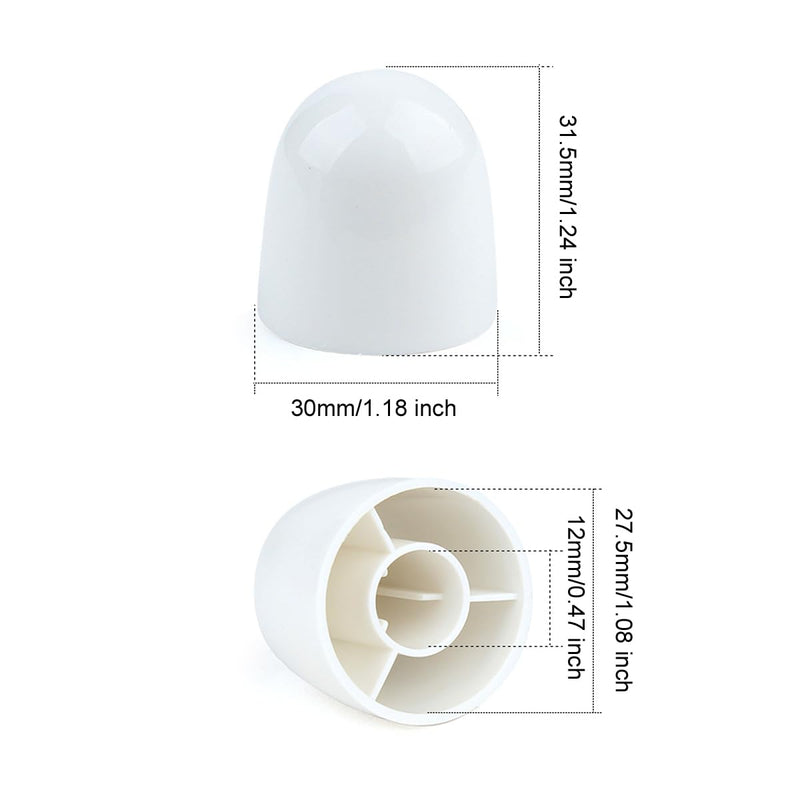 Toilet Bolt Caps Decorative fit 1/4 inch Threaded Bolts, Toilet Bolt Covers, Toilet Floor Screw Covers