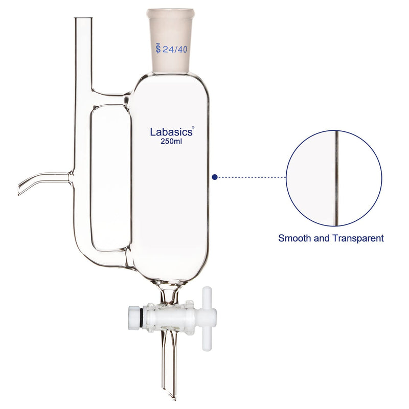 Labasics Water Oil Receiver Separator with 24/40 Lab Supply, 250 ml