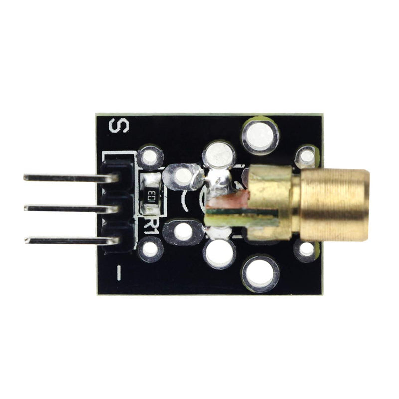 HiLetgo 5pcs DC 5V Laser Transmitter Module Wave Length 650 nm for Arduino PIC AVR