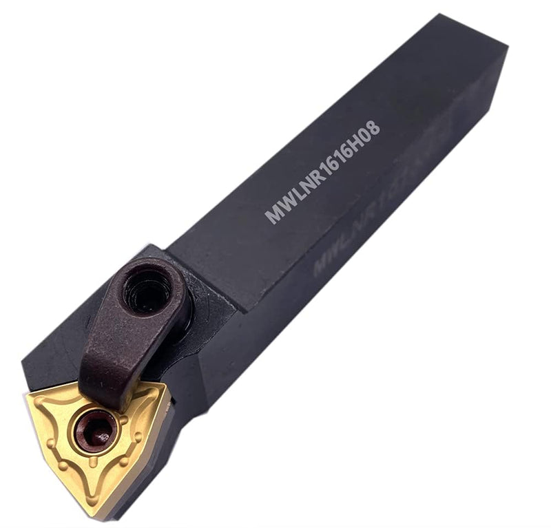 5/8" Lathe Tool Holder MCLNR1616H12 Indexable Carbide Turning Tool Holder with 10pcs CNMG120404 (CNMG 431) Carbide Inserts Lathe Cutting Tool MCLNR1616H12 + 10pcs CNMG 431