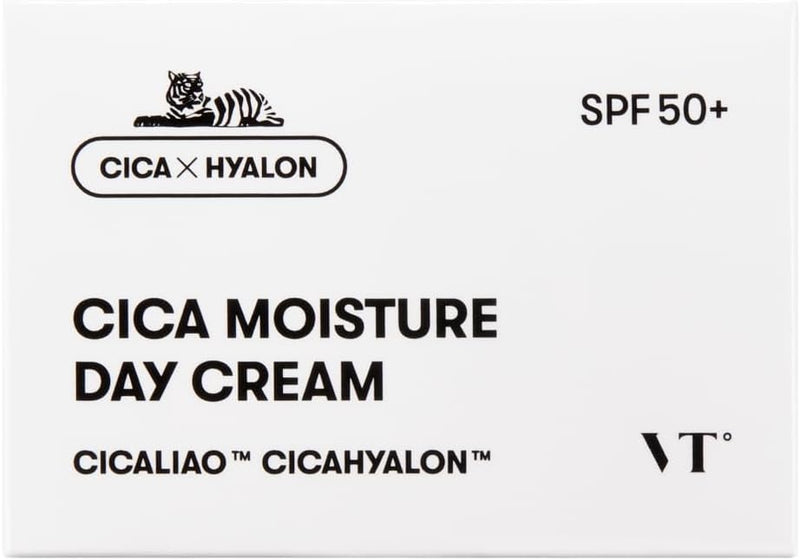VTCOSMETICS VT CICA Moisture Day Cream Skin Care UV Care SPF 50+/PA++++ Sensitive Skin Dry Skin Makeup Base Moisturizing Gloss Korean Cosmetics - NewNest Australia