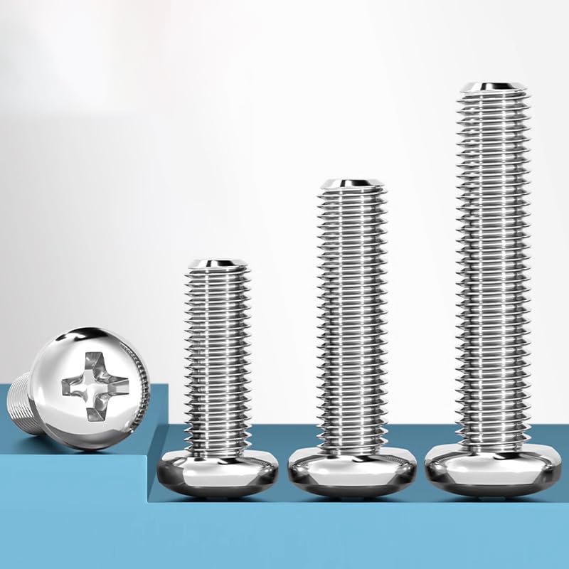 binifiMux 6#-32 x 3/16" Machine Screws, Phillips Pan Head, 100 Pack 6#-32 * 3/16" 100pcs