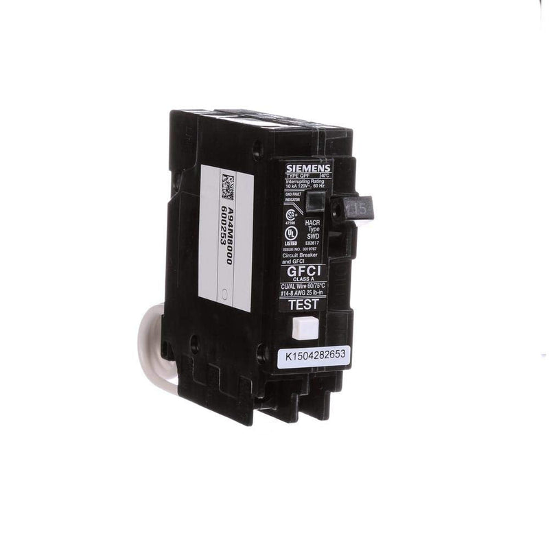 Siemens QF115P Ground Fault Circuit Interrupter Type QPF