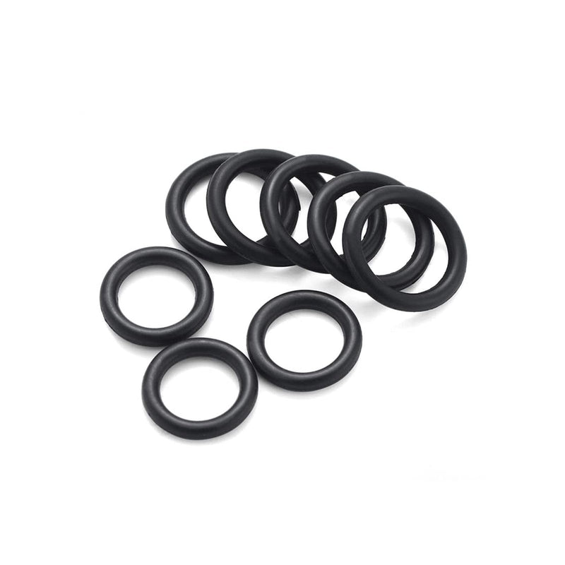 Nitrile Rubber O-Rings 4mm OD 2mm ID 1mm Width Metric Sealing Washer Round O-Ring Gasket O Rings Seal Grommets, Black, Pack of 50