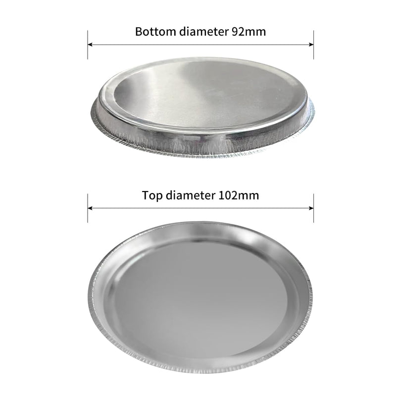 Sample Pan for Moisture Analyzers,102mm Disposable Aluminum Weighing Dishes （Pack of 80）