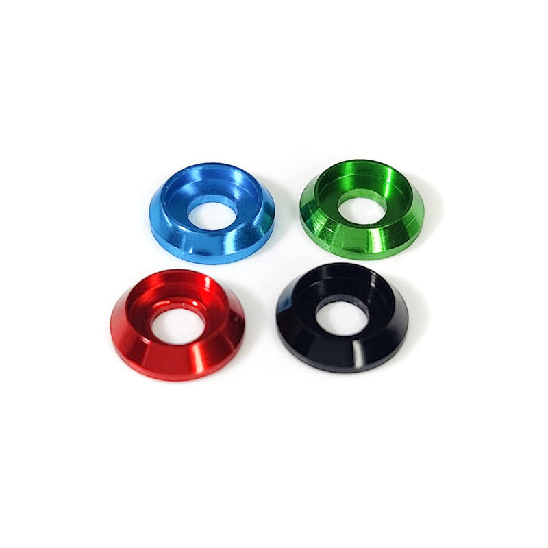 [60PCS] M3 Counterbore Washers Color Purple, Anodized Aluminum Alloy, Head Washers Gaskets Cup Shim for Screw RC/FPV/PC/Drone/Toys/Mechanical Accessories Parts
